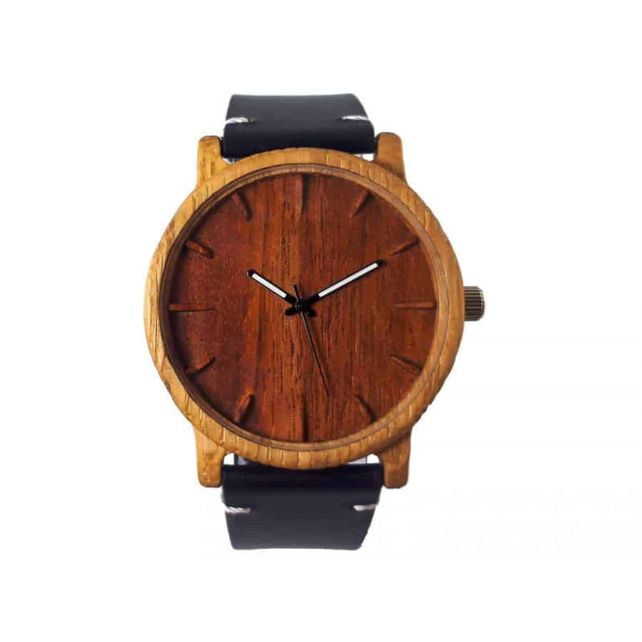 Dřevěné hodinky 3D - Klasik I