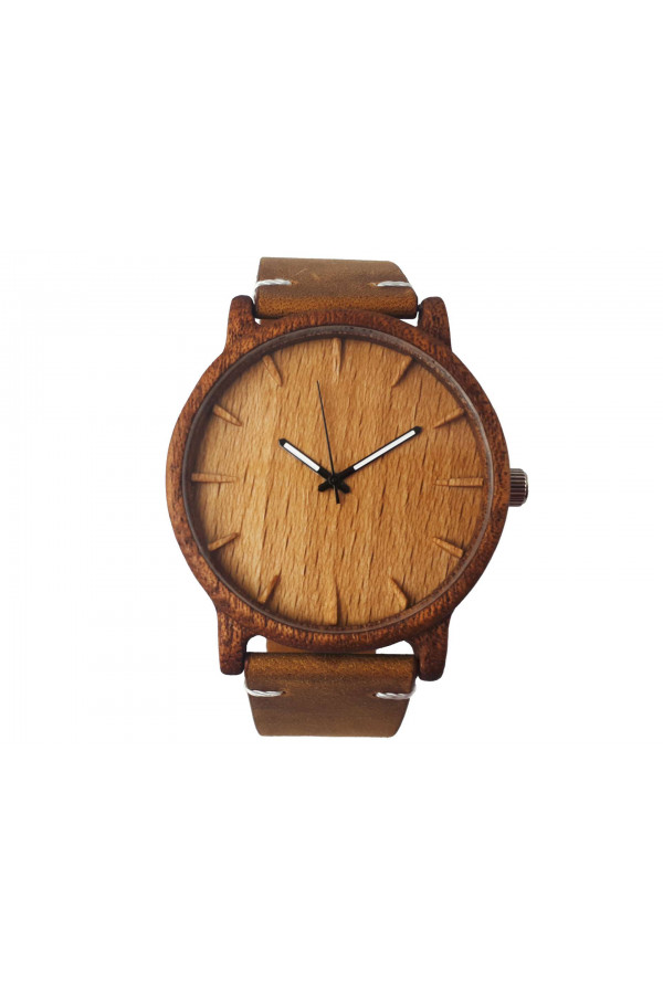 Dřevěné hodinky 3D - Klasik II