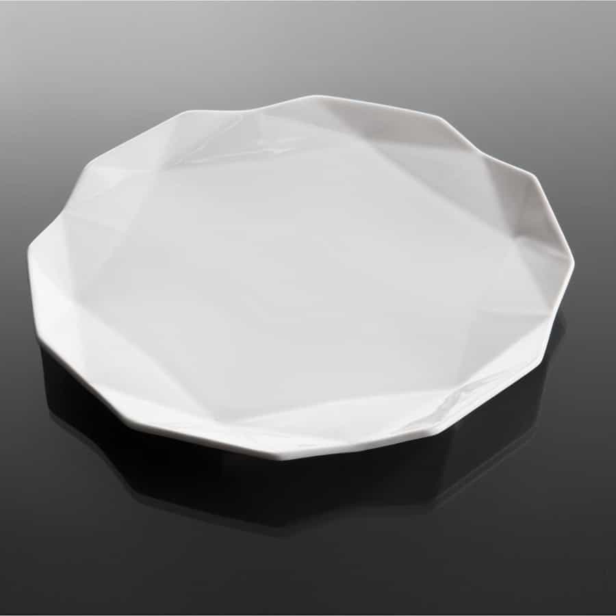 geometrický dezertní talíř
